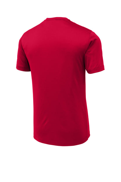 Sport-Tek Posi-UV Pro Tee - Deep Red - flat back