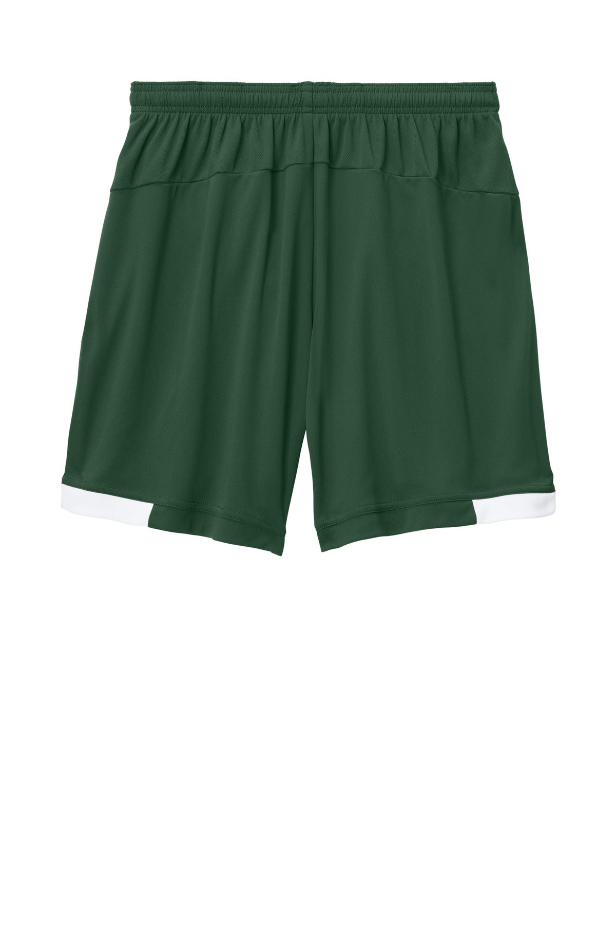 Sport-Tek Club 7 Short - Forest Green/ White - flat back