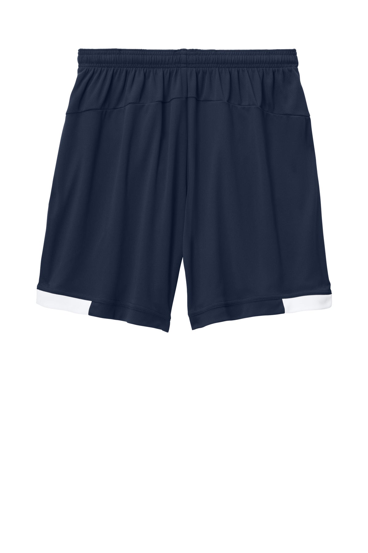 Sport-Tek Club 7 Short - True Navy/ White - flat back