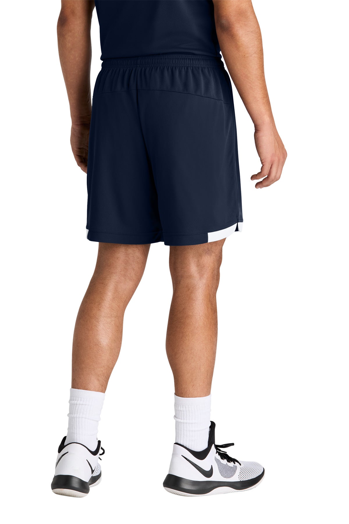 Sport-Tek Club 7 Short - True Navy/ White - back