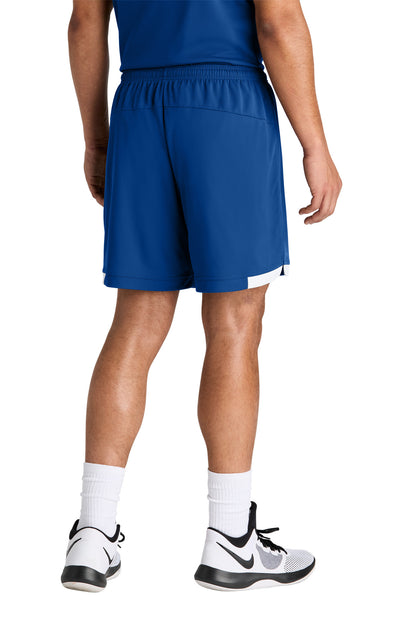 Sport-Tek Club 7 Short - True Royal/ White - back