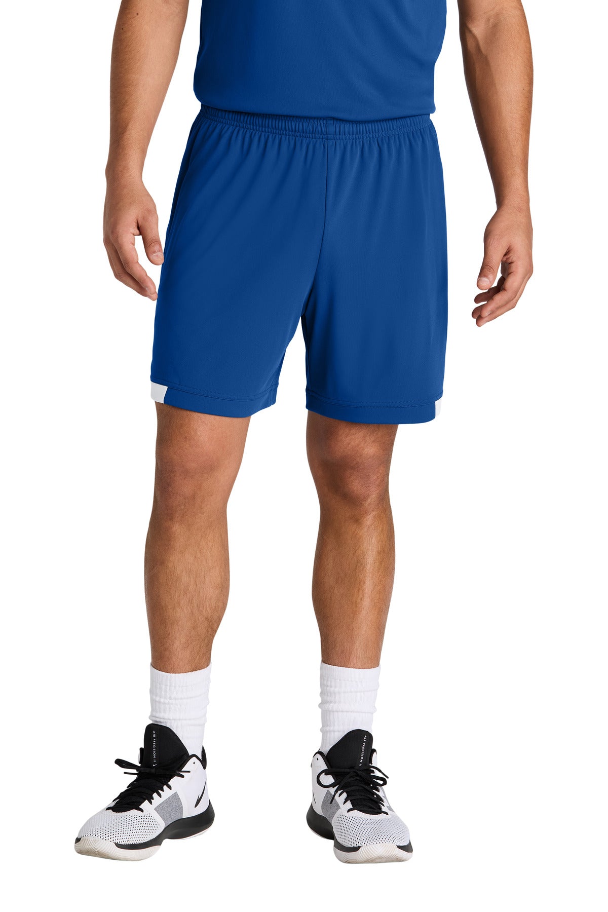 Sport-Tek Club 7 Short - True Royal/ White - front