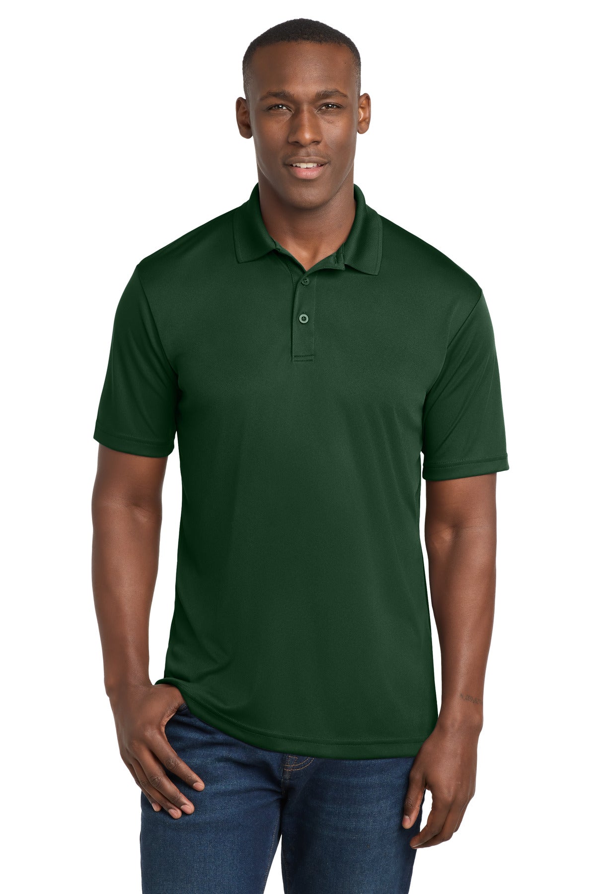 Sport-Tek PosiCharge Competitor Polo - Forest Green - front