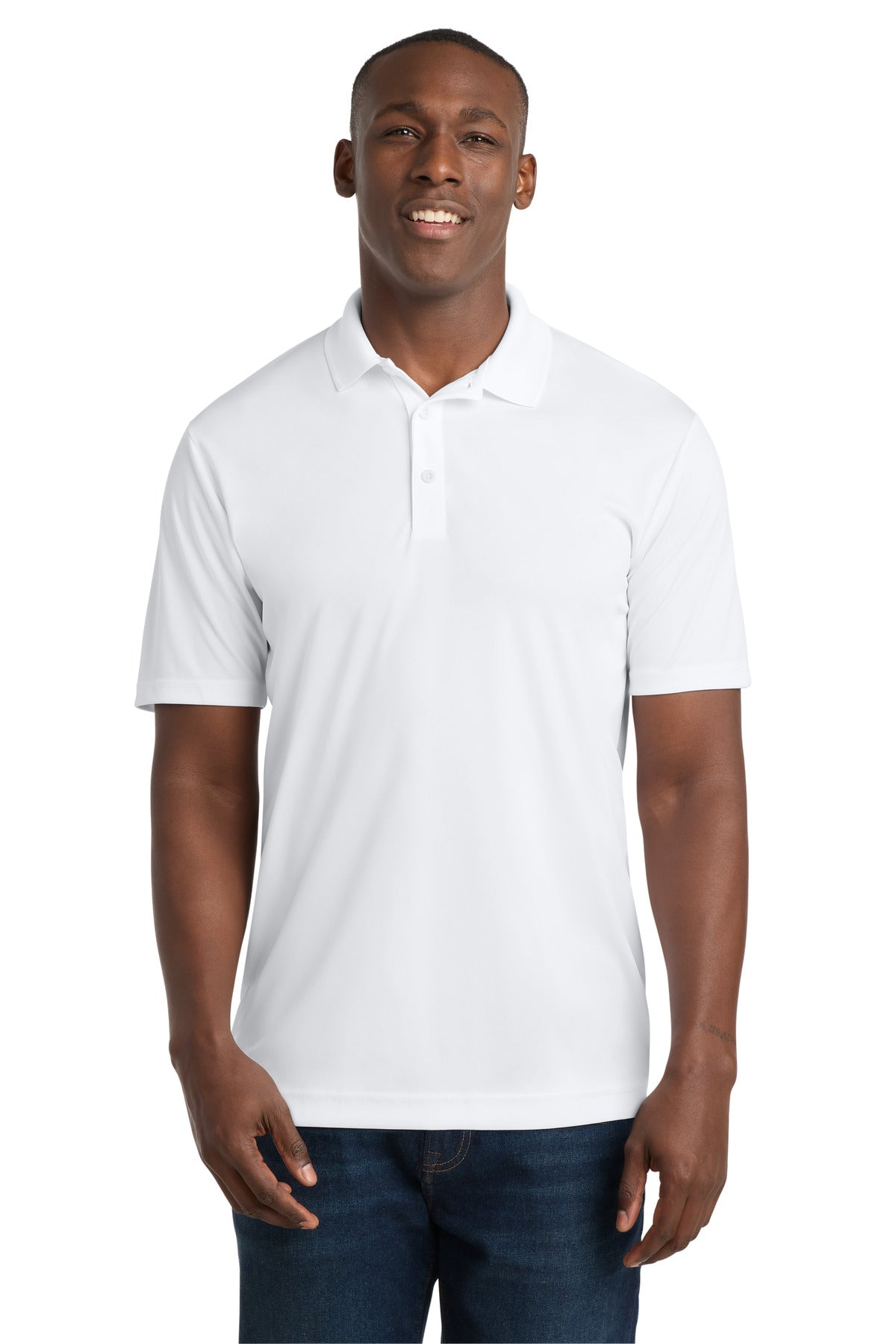 Sport-Tek PosiCharge Competitor Polo - White - front