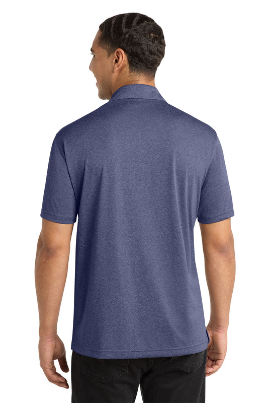 Sport-Tek Heather Contender Polo - True Navy Heather - back