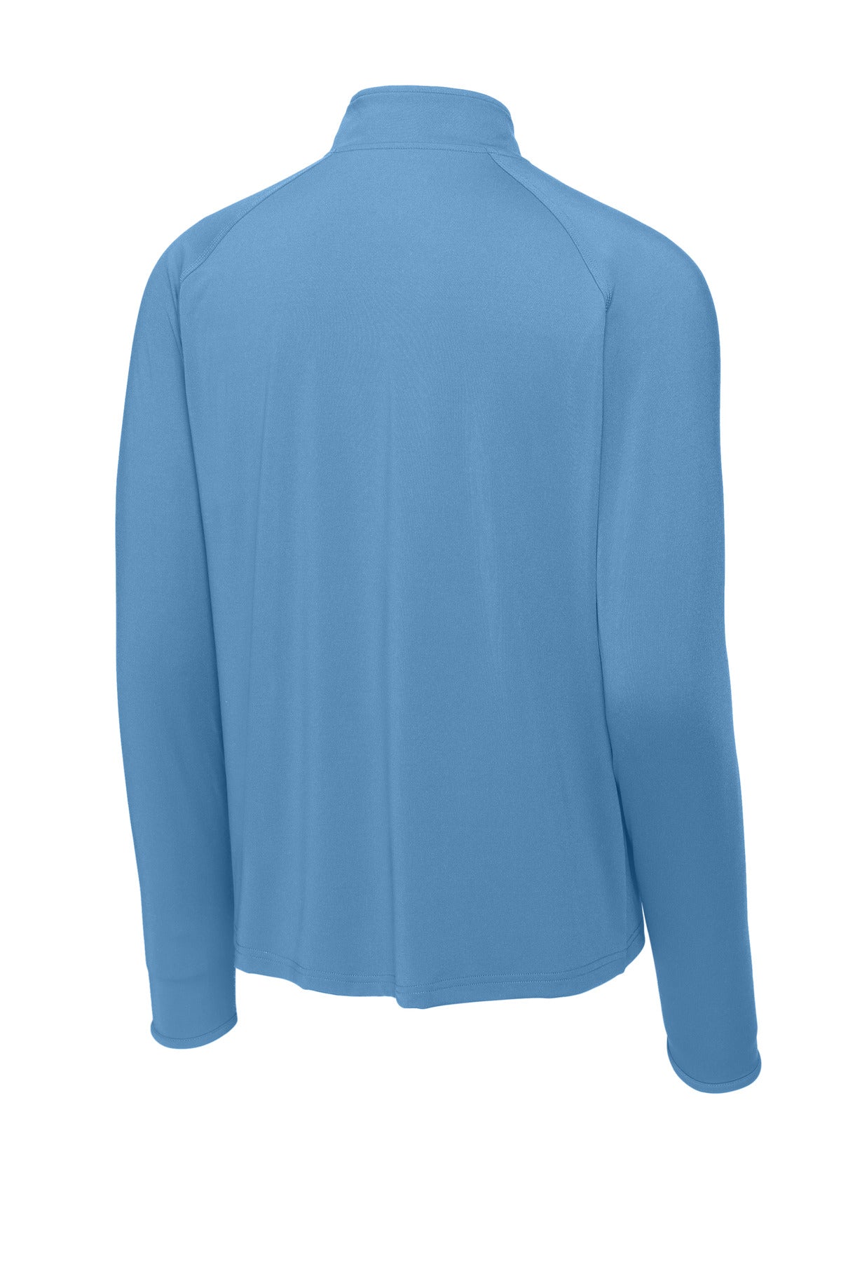 Sport-Tek Sport-Wick Stretch 1/4-Zip Pullover - Carolina Blue - flat back