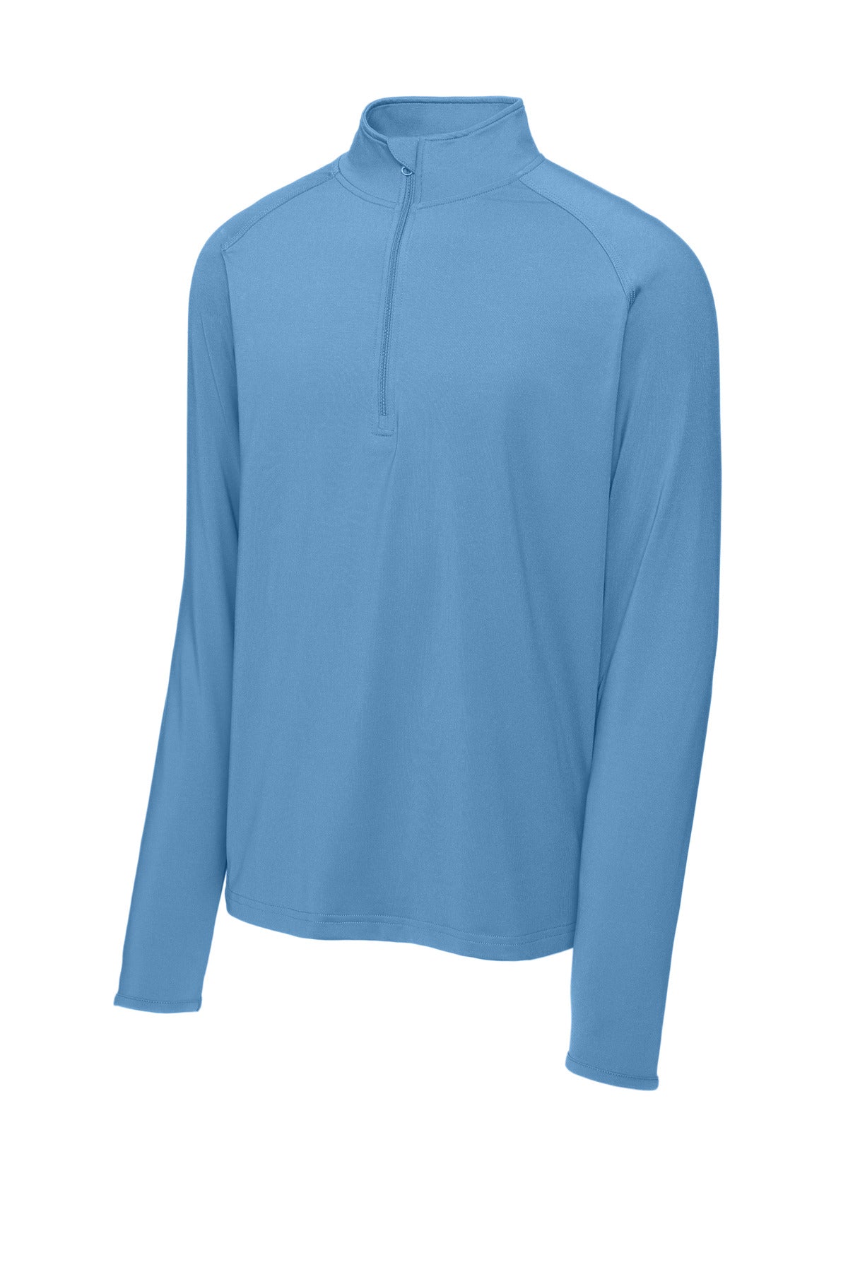 Sport-Tek Sport-Wick Stretch 1/4-Zip Pullover - Carolina Blue - flat front