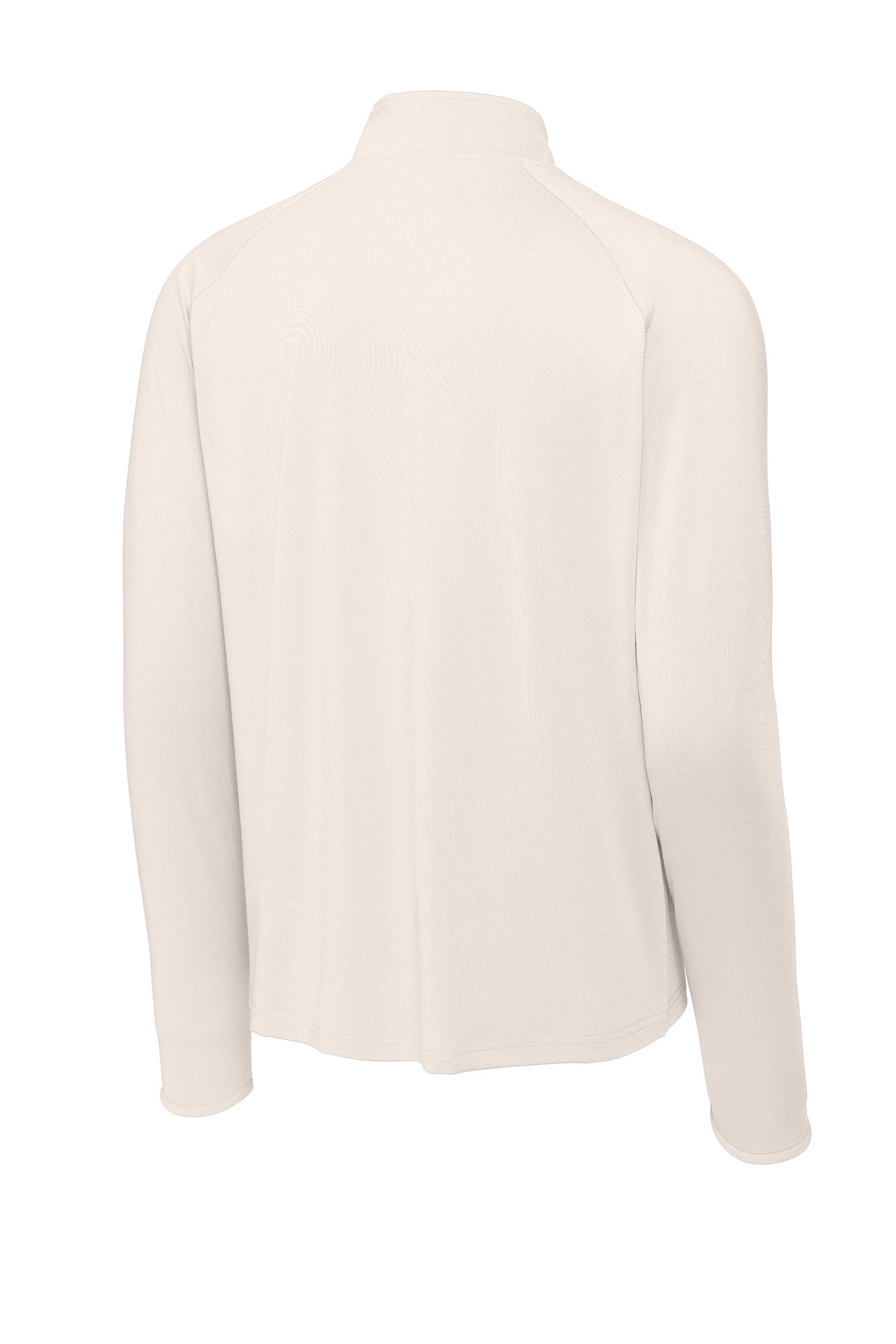 Sport-Tek Sport-Wick Stretch 1/4-Zip Pullover - Ecru - flat back