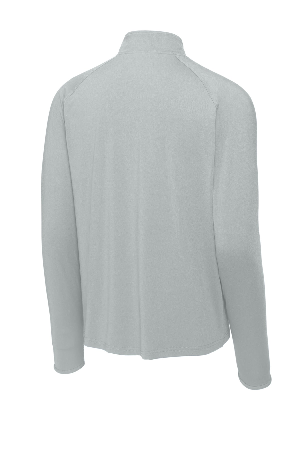 Sport-Tek Sport-Wick Stretch 1/4-Zip Pullover - Silver - flat back