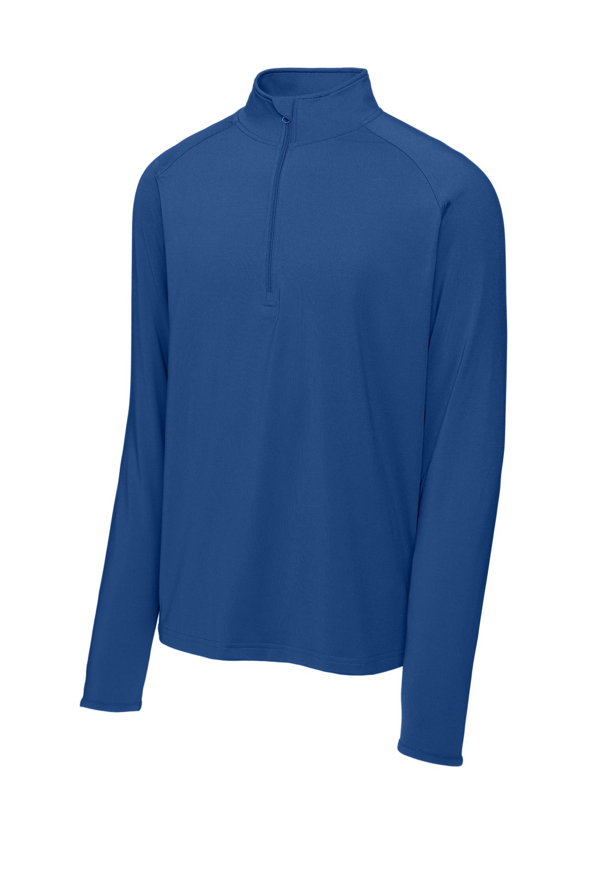 Sport-Tek Sport-Wick Stretch 1/4-Zip Pullover - True Royal - flat front