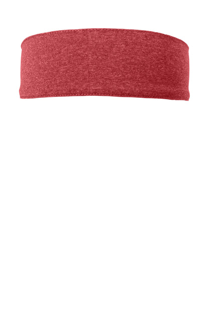 Sport-Tek Contender Headband - Scarlet Heather - front