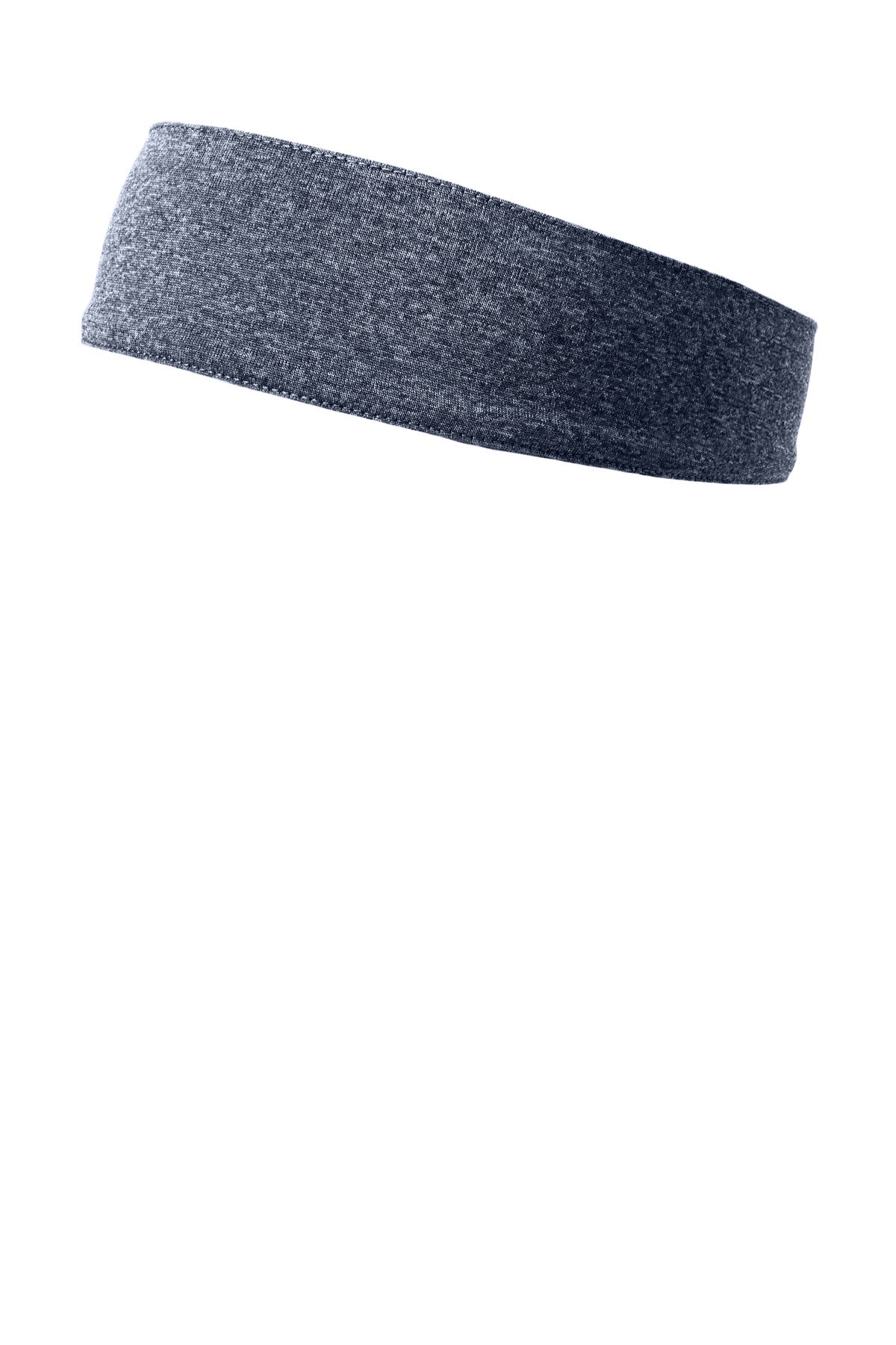 Sport-Tek Contender Headband - True Navy Heather - flat front
