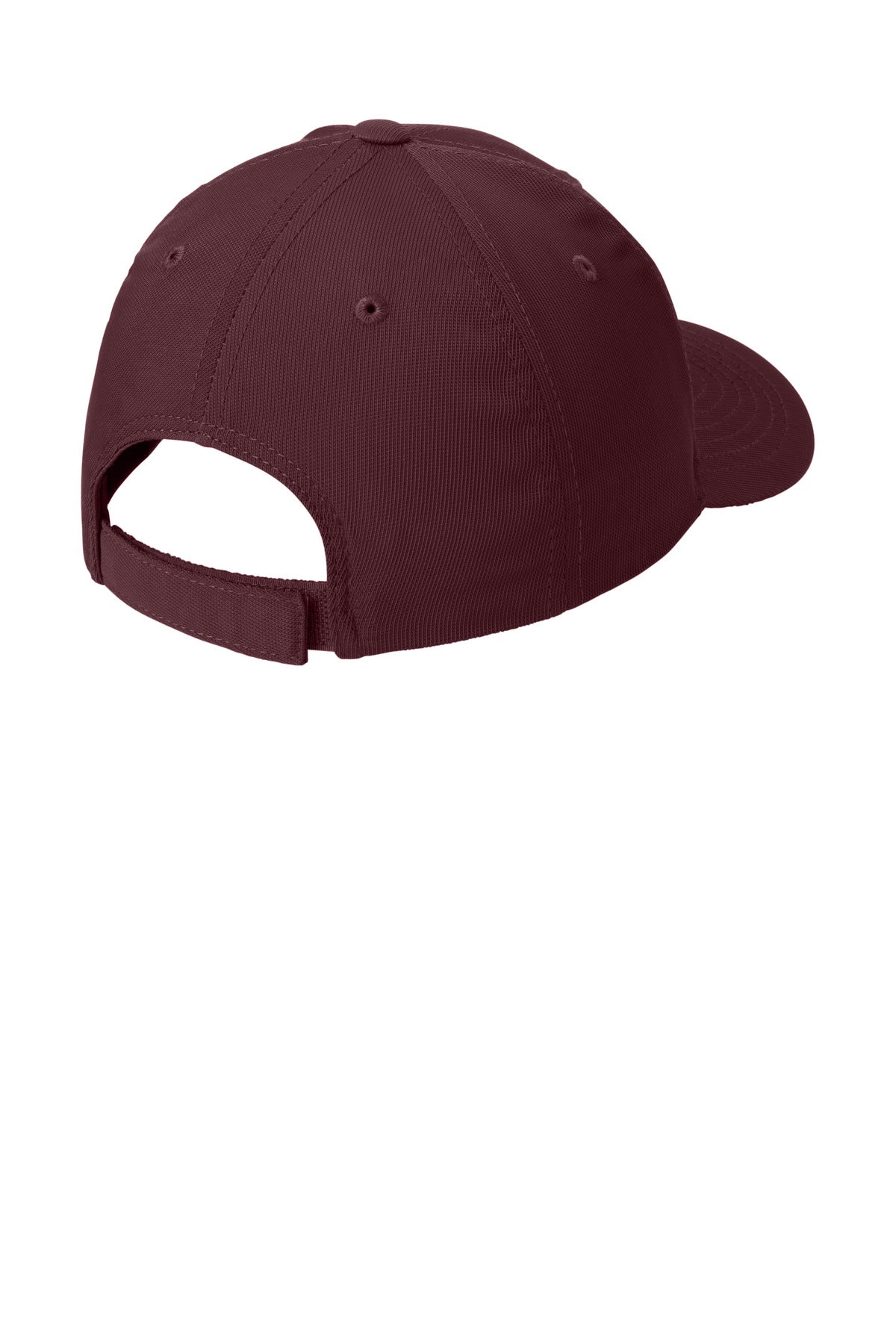 Sport-Tek Dry Zone Nylon Cap - Maroon - flat back
