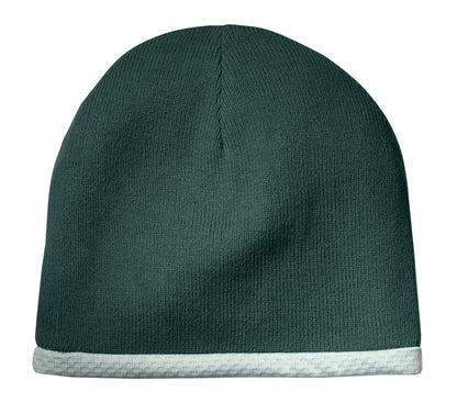 Sport-Tek Performance Knit Cap - Forest Green - front