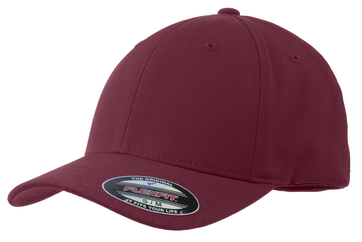 Sport-Tek Flexfit Performance Solid Cap - Maroon - front