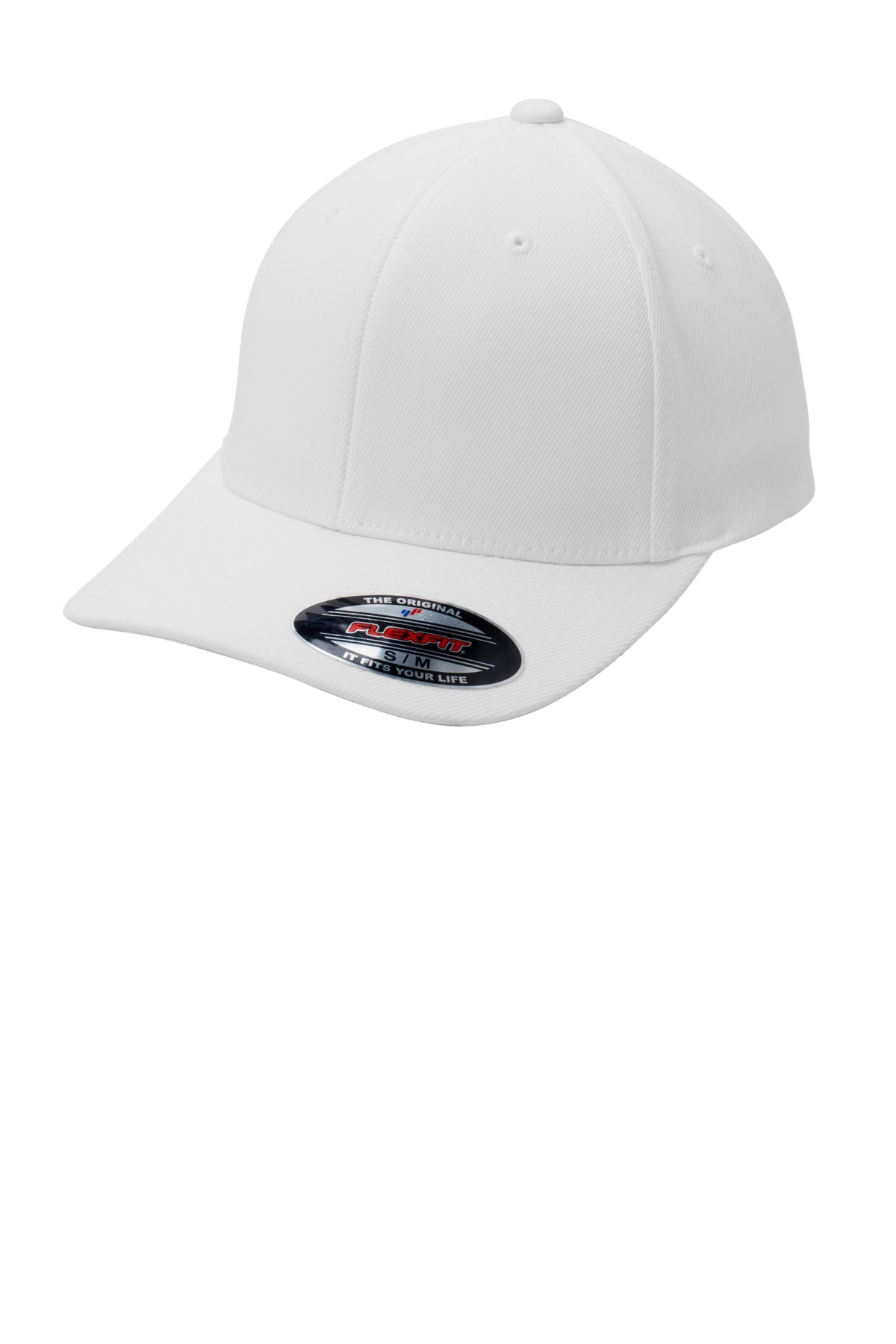 Sport-Tek Flexfit Performance Solid Cap - White - front