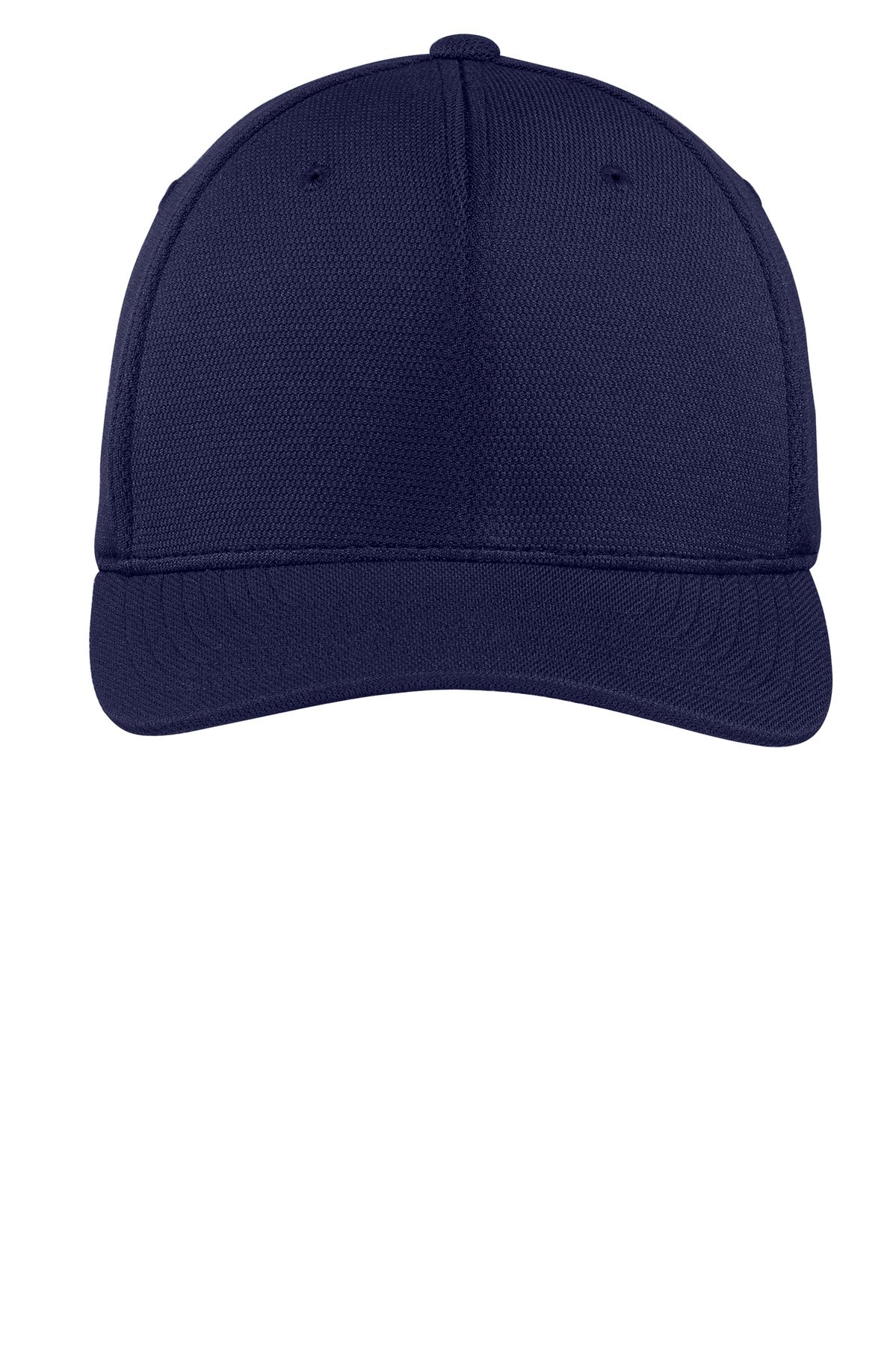 Sport-Tek Flexfit Cool & Dry Poly Block Mesh Cap - True Navy - flat front
