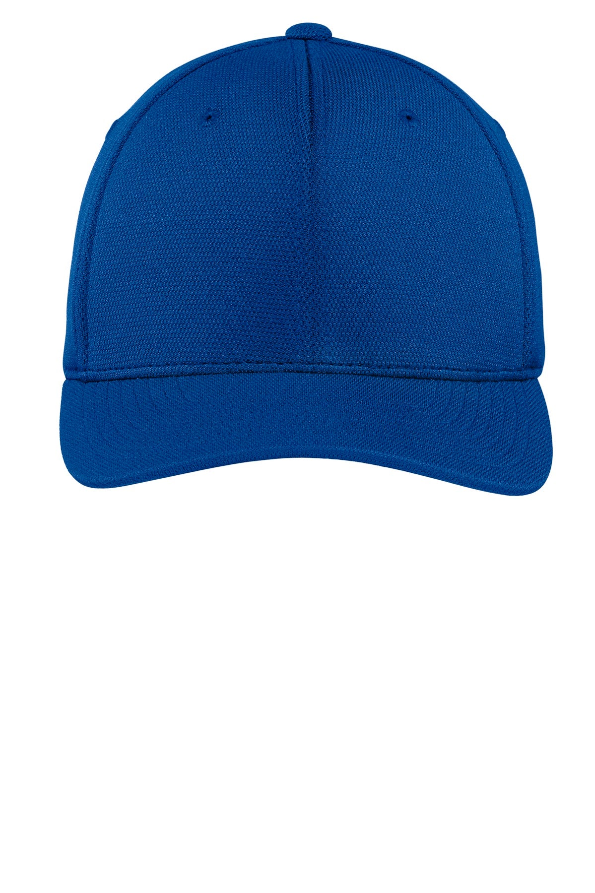 Sport-Tek Flexfit Cool & Dry Poly Block Mesh Cap - True Royal - flat front