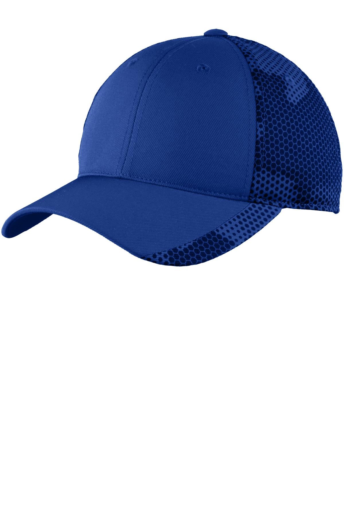 Sport-Tek CamoHex Cap - True Royal - front