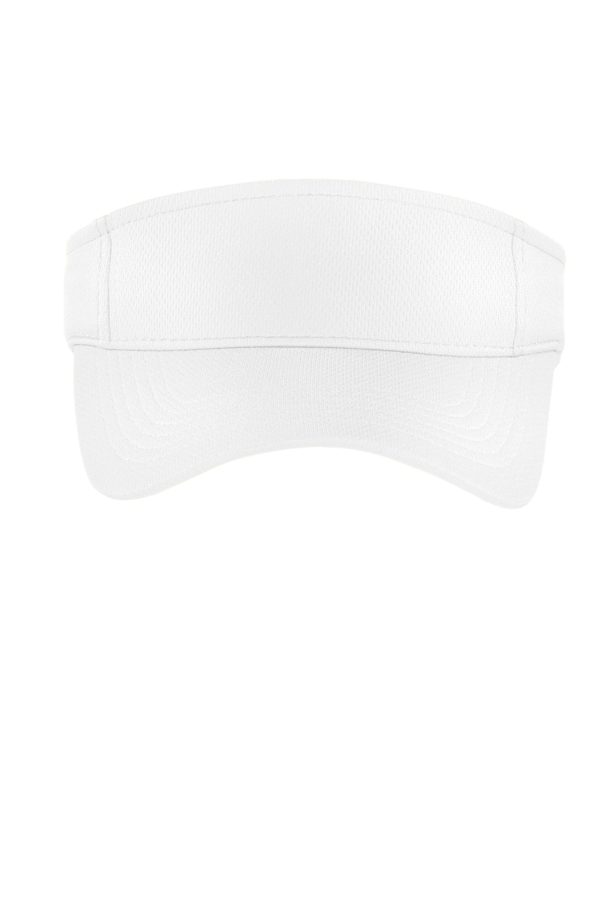 Sport-Tek PosiCharge RacerMesh Visor - White - flat front