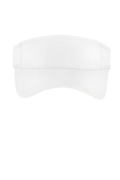 Sport-Tek PosiCharge RacerMesh Visor - White - flat front