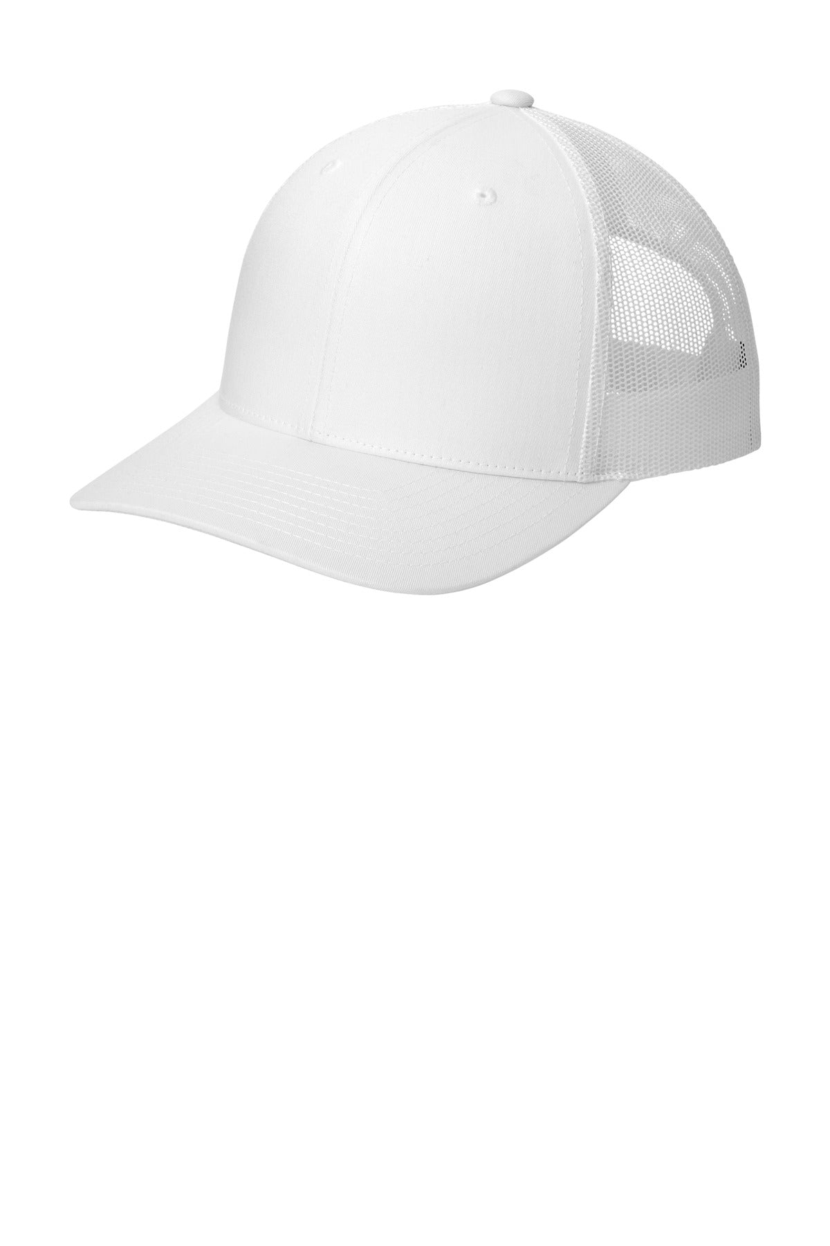 Sport-Tek YP Classics Retro Trucker Cap - White - front