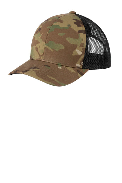 Sport-Tek YP Classics Retro Trucker Cap - Multicam - front
