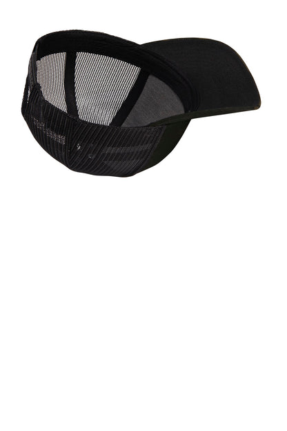 Sport-Tek YP Classics Retro Trucker Cap - Multicam Black - flat front