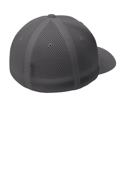 Sport-Tek Flexfit Air Mesh Back Cap - Graphite/ Graphite - flat back