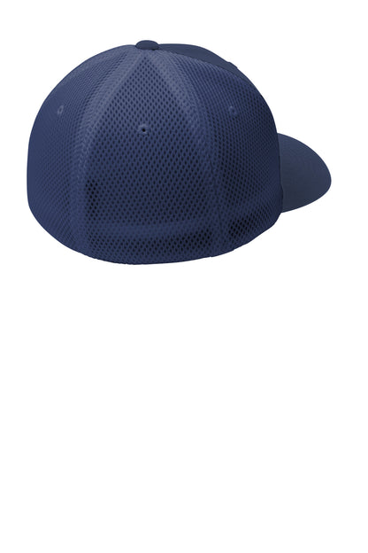 Sport-Tek Flexfit Air Mesh Back Cap - True Navy/ True Navy - flat back