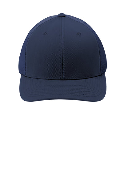 Sport-Tek Flexfit Air Mesh Back Cap - True Navy/ True Navy - flat front