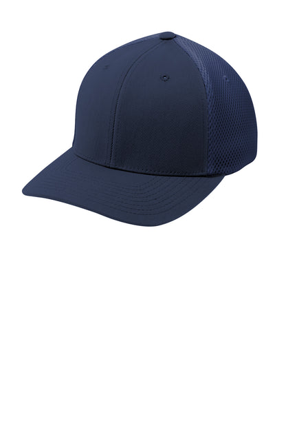 Sport-Tek Flexfit Air Mesh Back Cap - True Navy/ True Navy - front
