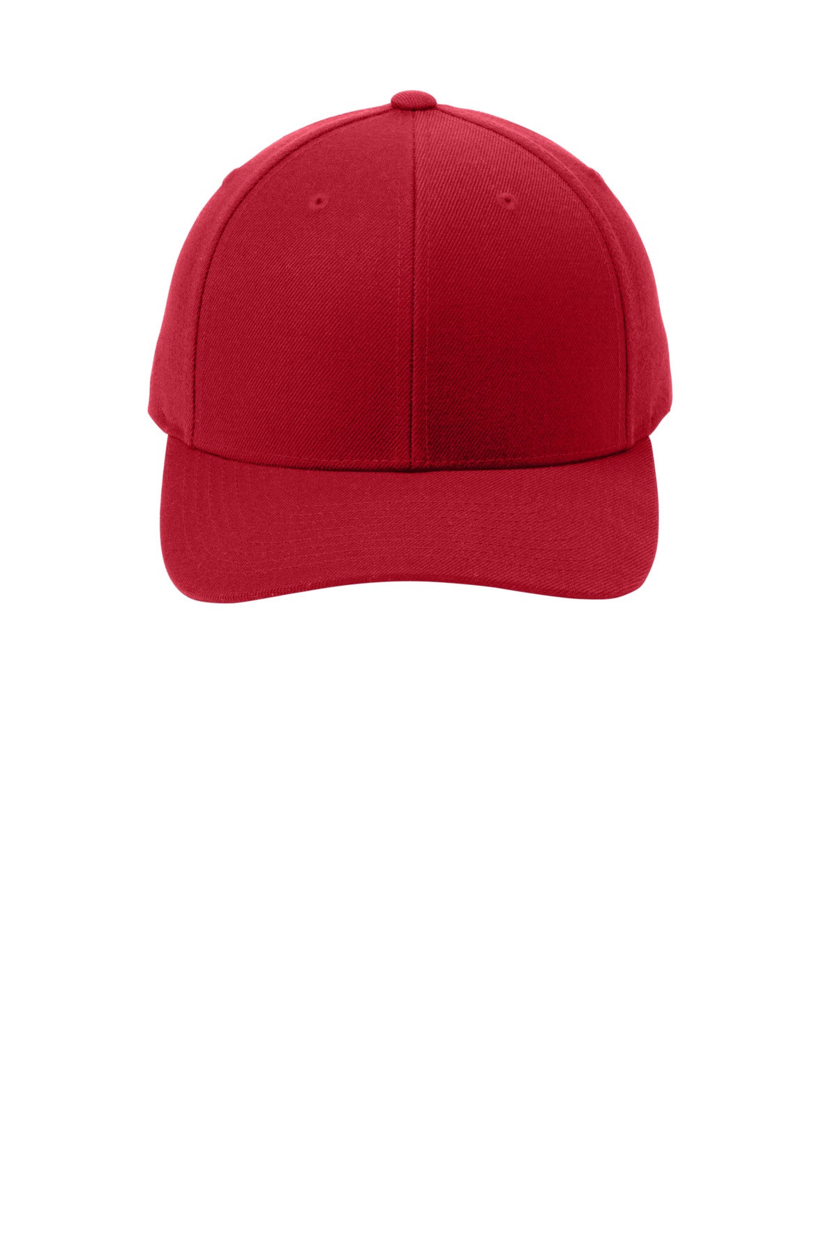 Sport-Tek YP Classics Curve Bill Snapback Cap - True Red - front