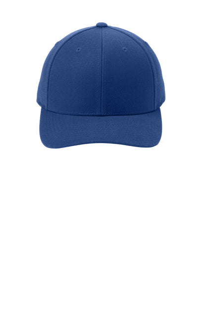 Sport-Tek YP Classics Curve Bill Snapback Cap - True Royal - front