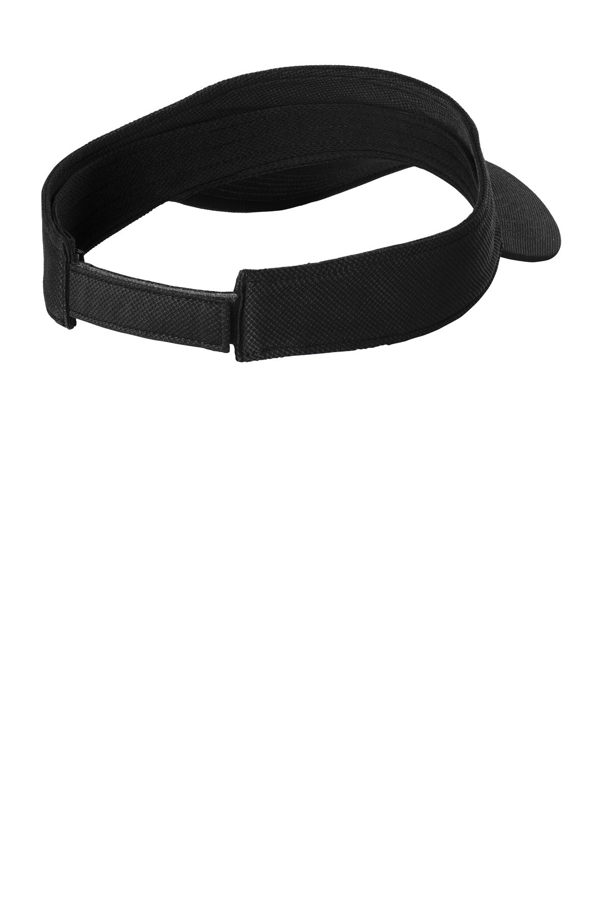 Sport-Tek Action Visor - Black - flat back