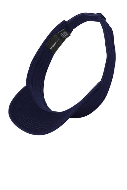 Sport-Tek Action Visor - True Navy - flat front