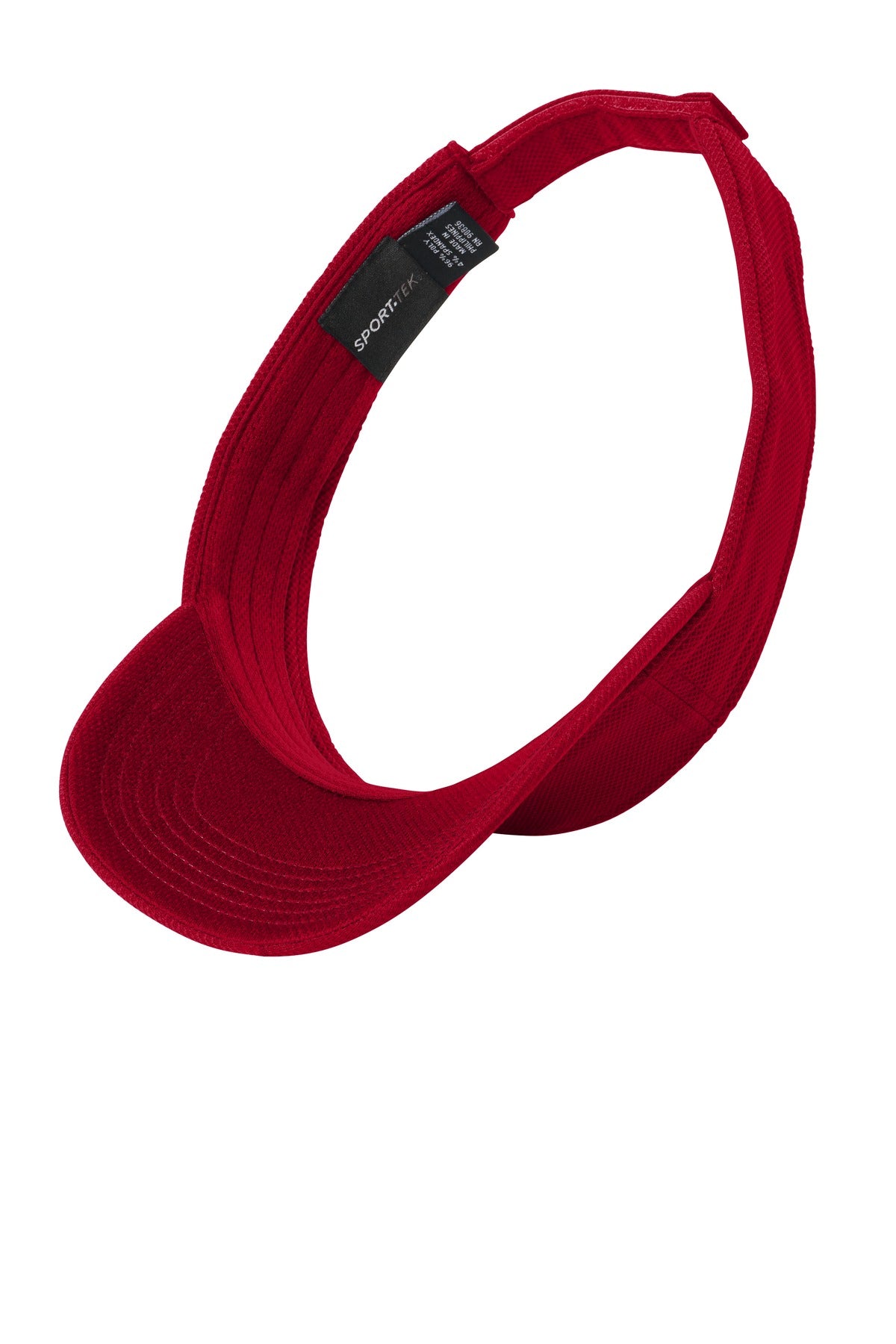 Sport-Tek Action Visor - True Red - flat front
