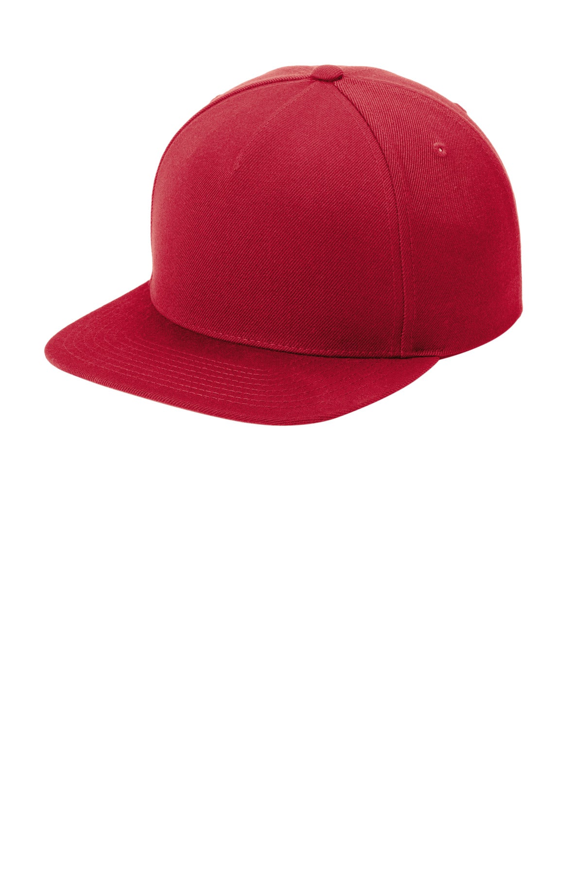 Sport-Tek YP Classics Premium 5-Panel Snapback Cap - Deep Red - front