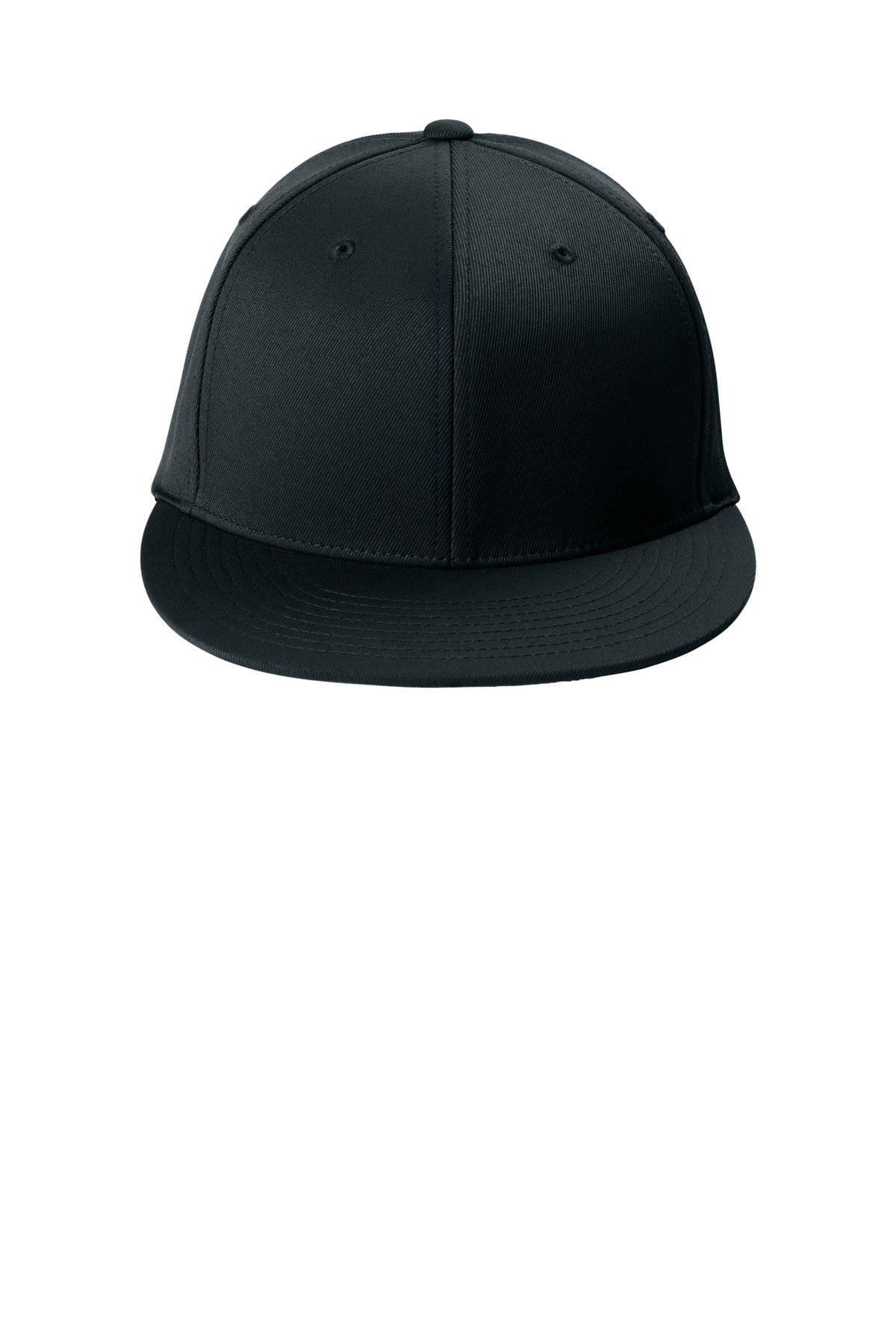 Sport-Tek Flexfit Flat Bill Cap - Black - flat front