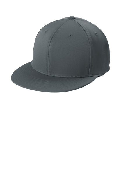 Sport-Tek Flexfit Flat Bill Cap - Iron Grey - front