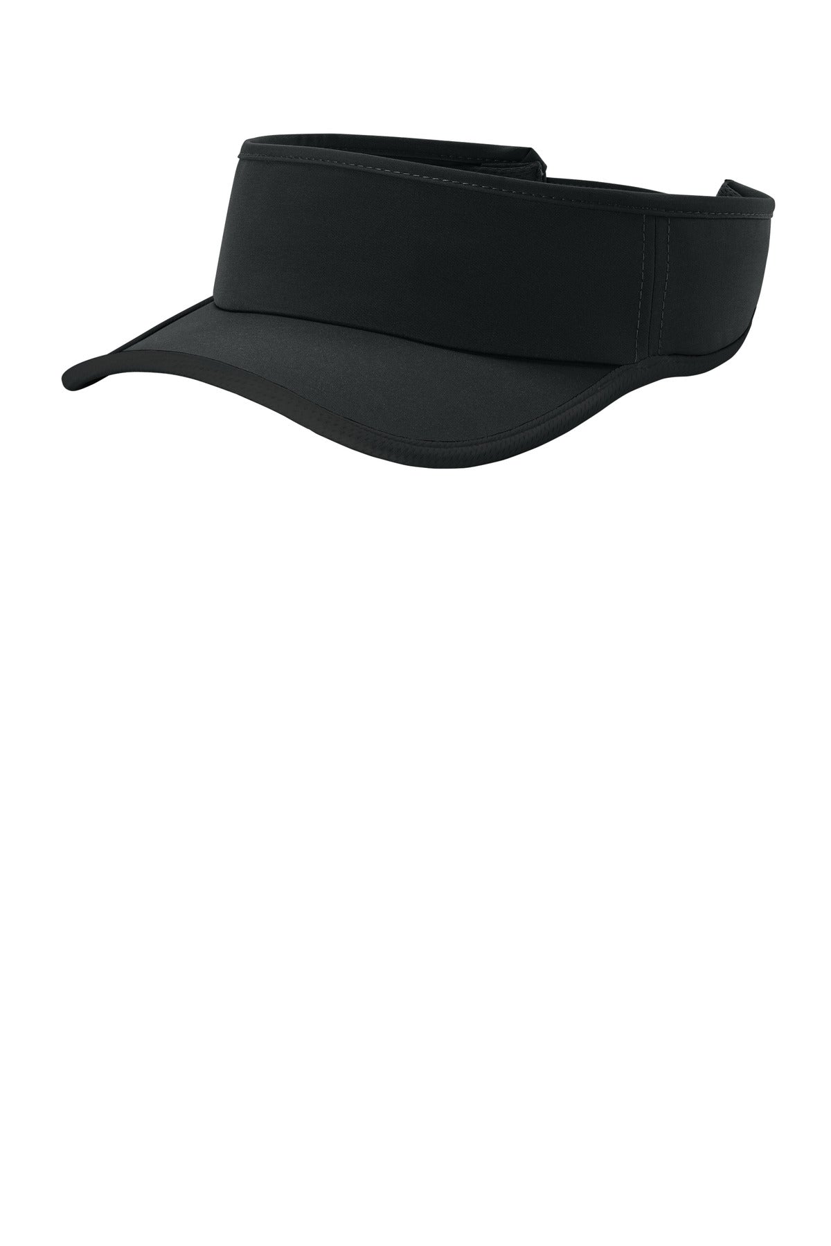 Sport-Tek Repeat Visor - Black/ Black - front