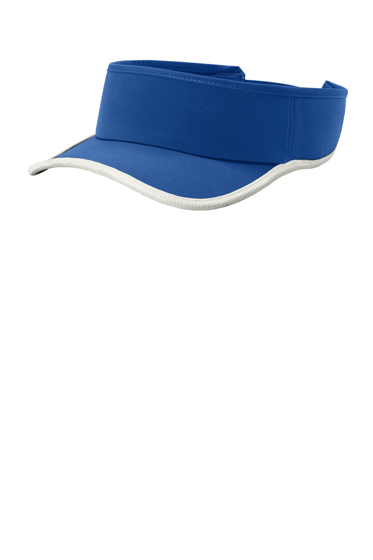 Sport-Tek Repeat Visor - True Royal/ White - front