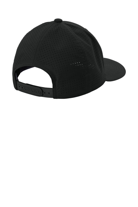 Sport-Tek Pro-Cut Adjustable Cap - Black - flat back