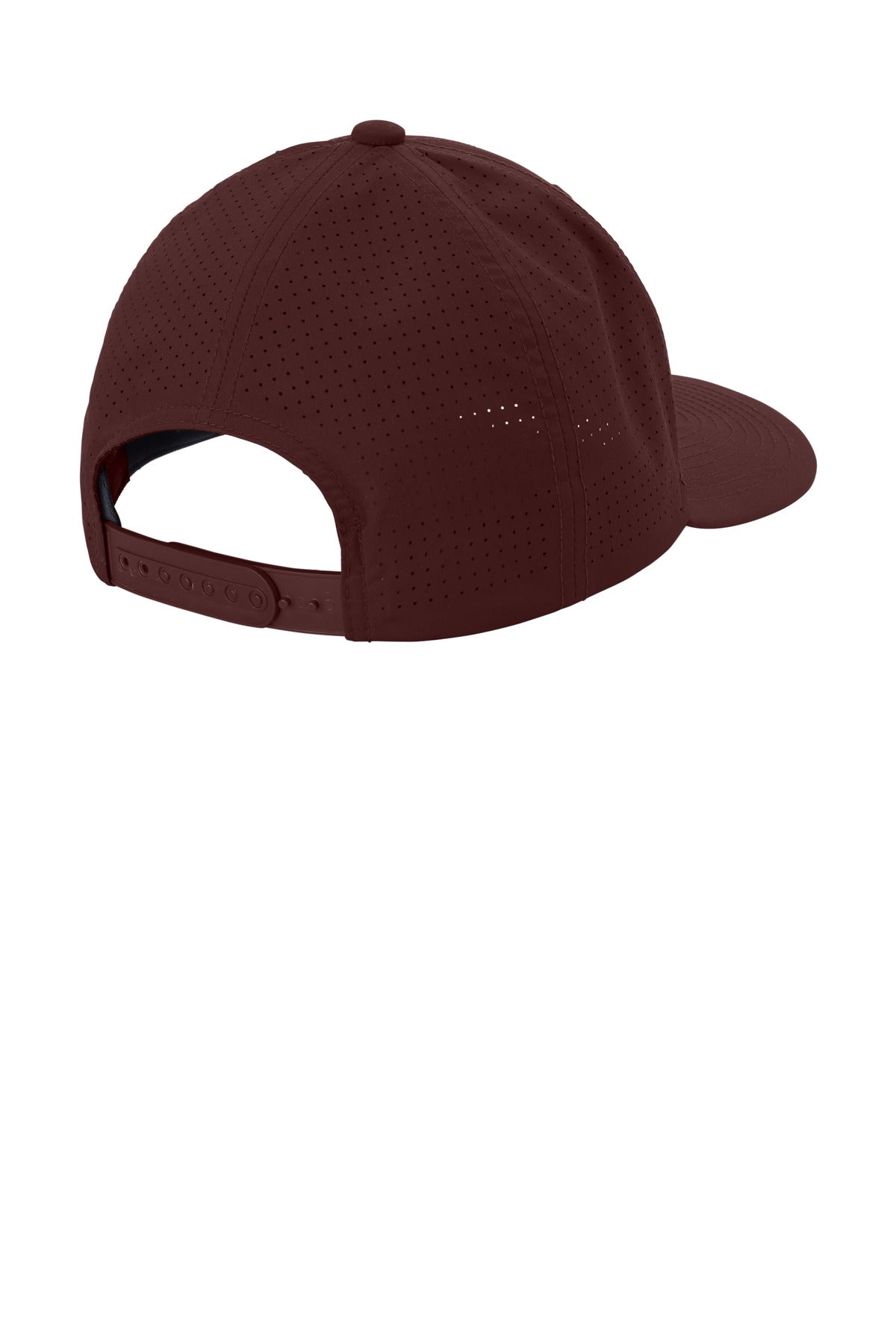 Sport-Tek Pro-Cut Adjustable Cap - Maroon - flat back