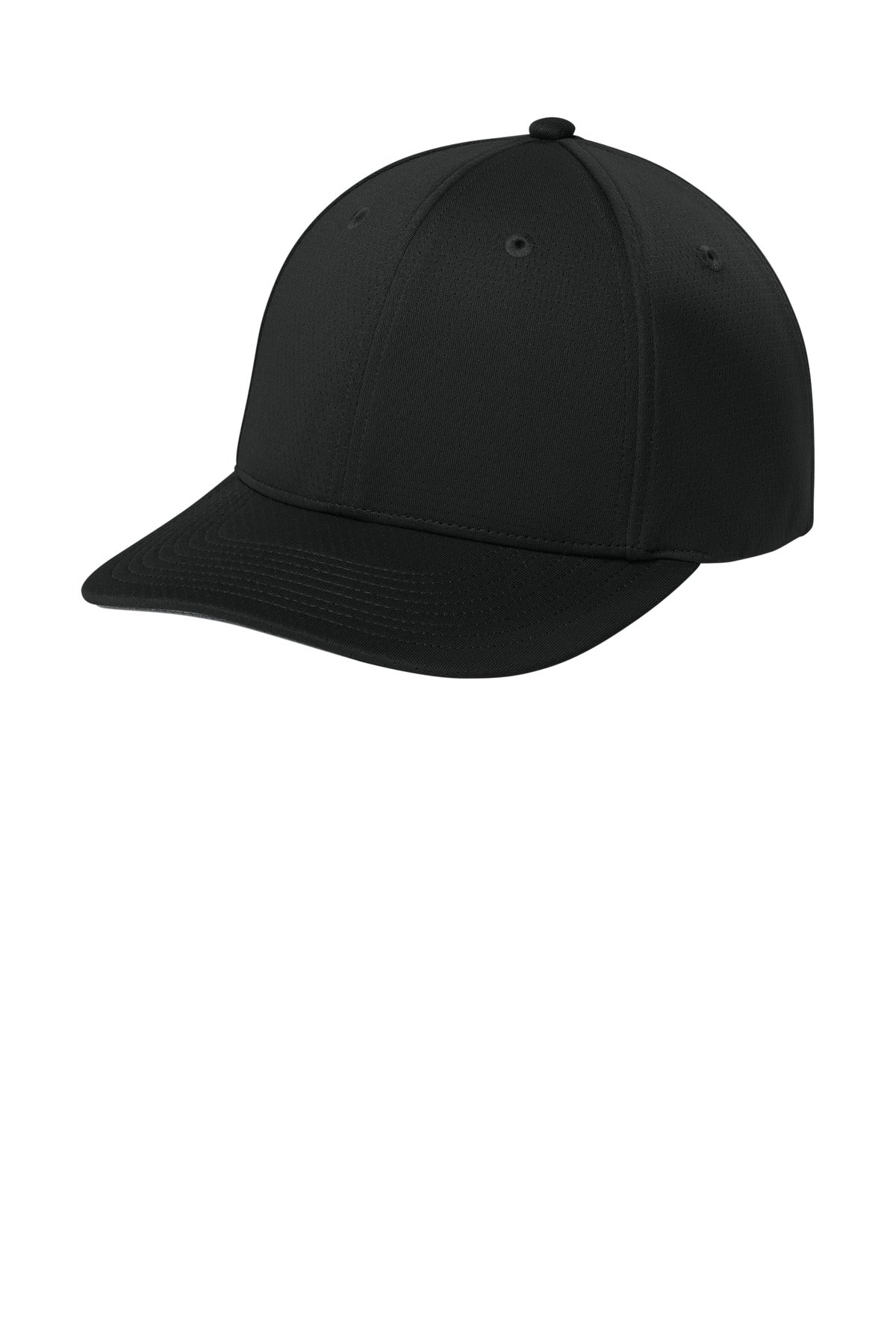 Sport-Tek Impact Mesh Stretch-Tek Adjustable Cap - Black - front