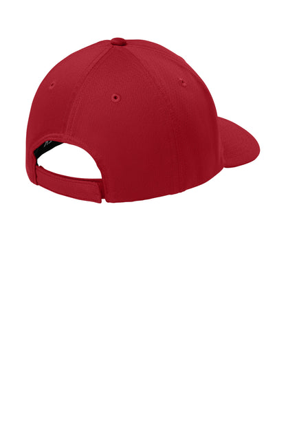 Sport-Tek Impact Mesh Stretch-Tek Adjustable Cap - Deep Red - flat back