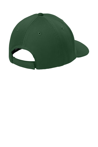 Sport-Tek Impact Mesh Stretch-Tek Adjustable Cap - Forest Green - flat back