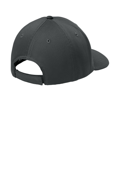 Sport-Tek Impact Mesh Stretch-Tek Adjustable Cap - Iron Grey - flat back