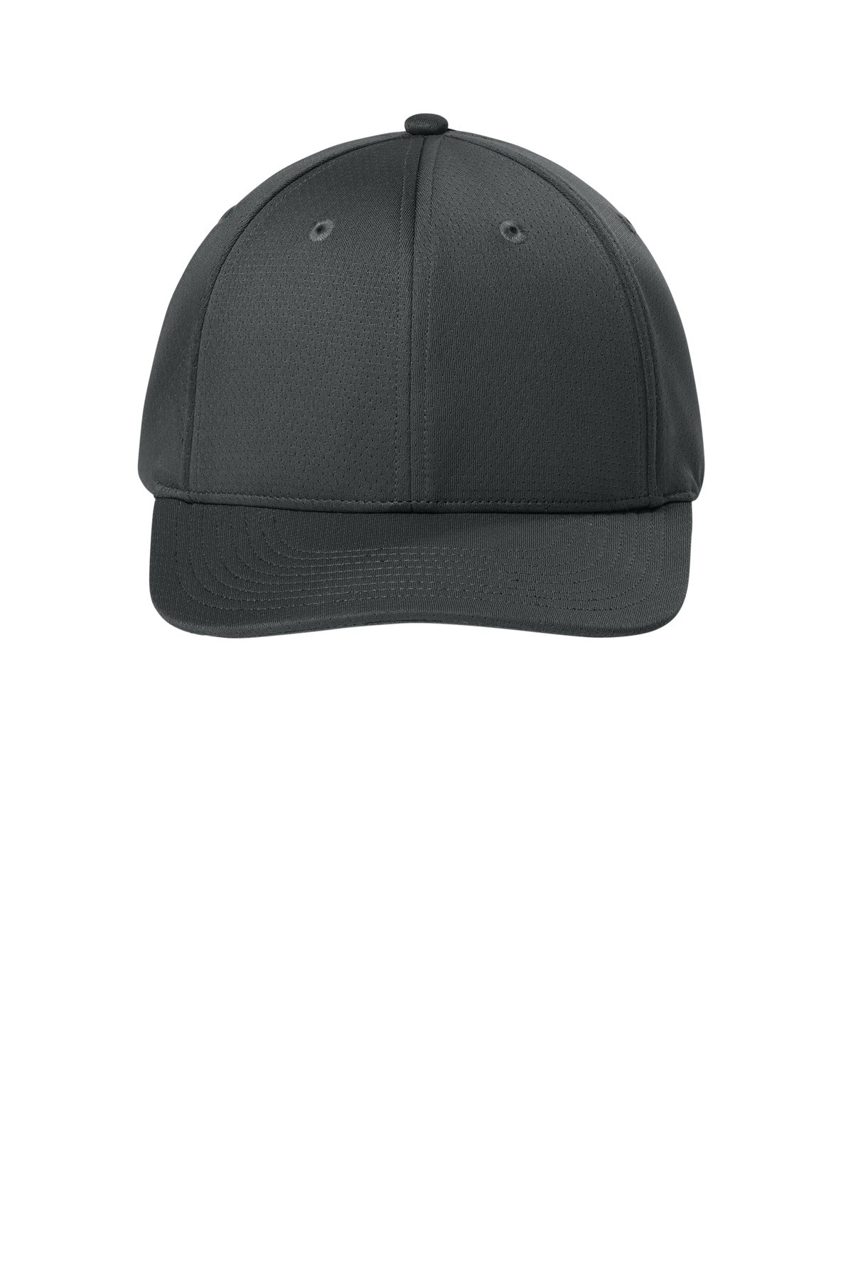 Sport-Tek Impact Mesh Stretch-Tek Adjustable Cap - Iron Grey - flat front