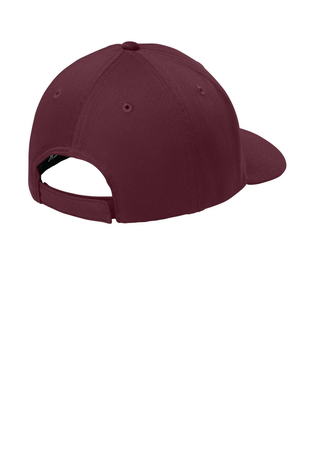Sport-Tek Impact Mesh Stretch-Tek Adjustable Cap - Maroon - flat back